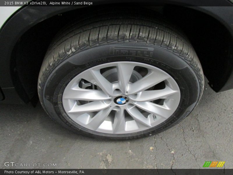 Alpine White / Sand Beige 2015 BMW X3 xDrive28i
