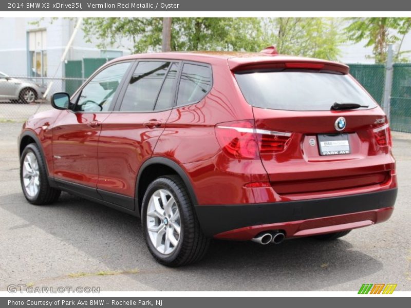 Vermilion Red Metallic / Oyster 2014 BMW X3 xDrive35i