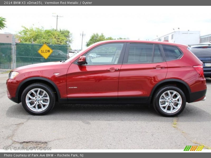 Vermilion Red Metallic / Oyster 2014 BMW X3 xDrive35i