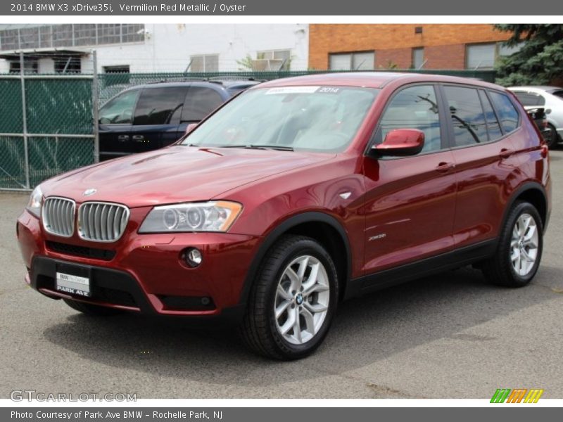 Vermilion Red Metallic / Oyster 2014 BMW X3 xDrive35i