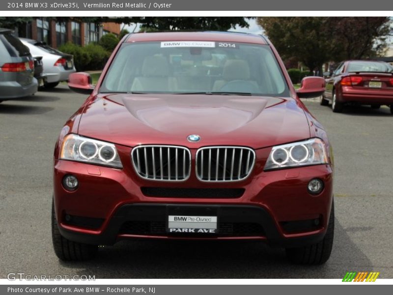 Vermilion Red Metallic / Oyster 2014 BMW X3 xDrive35i