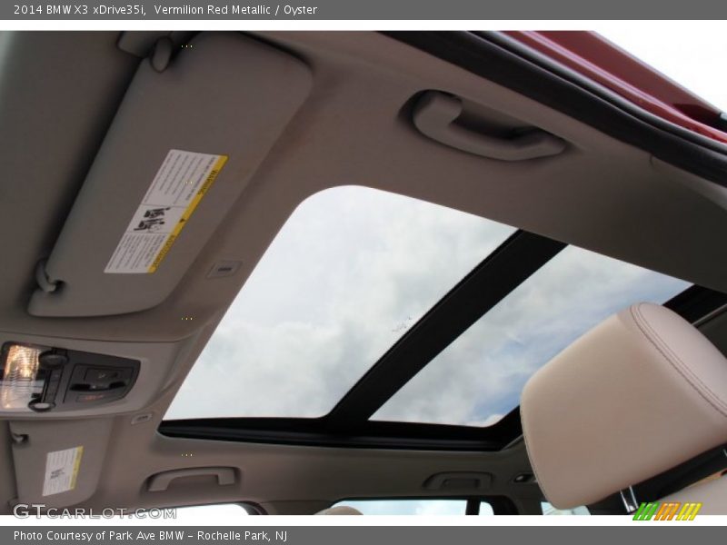 Sunroof of 2014 X3 xDrive35i