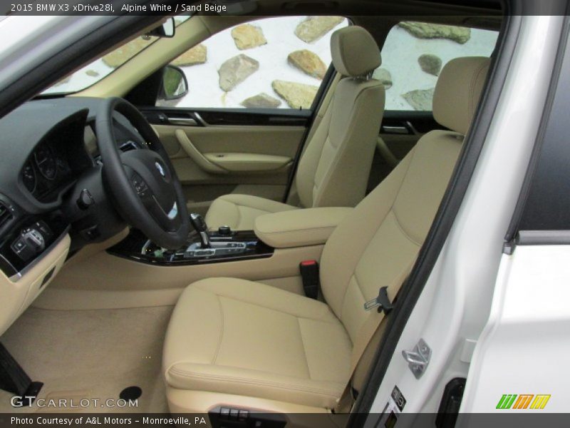 Alpine White / Sand Beige 2015 BMW X3 xDrive28i