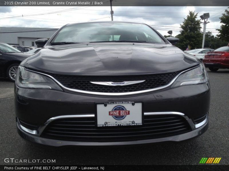 Granite Crystal Metallic / Black 2015 Chrysler 200 Limited