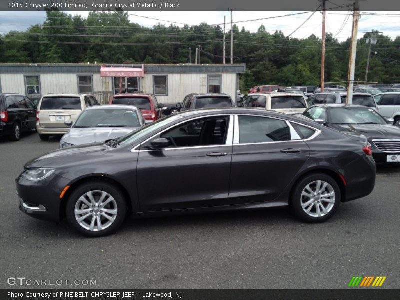 Granite Crystal Metallic / Black 2015 Chrysler 200 Limited