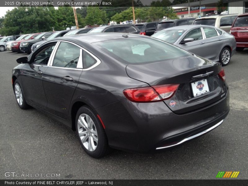 Granite Crystal Metallic / Black 2015 Chrysler 200 Limited