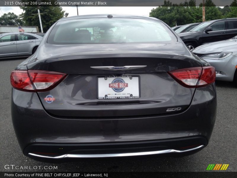 Granite Crystal Metallic / Black 2015 Chrysler 200 Limited