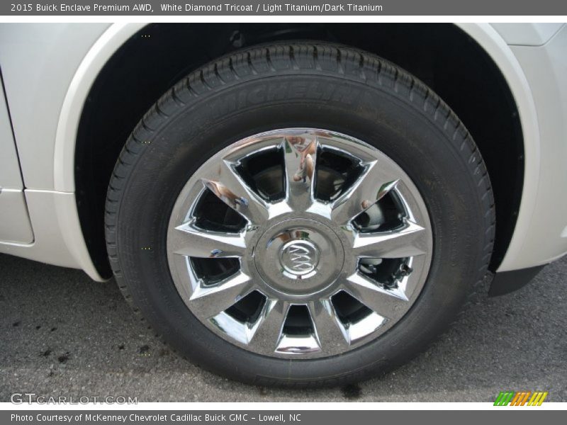 White Diamond Tricoat / Light Titanium/Dark Titanium 2015 Buick Enclave Premium AWD