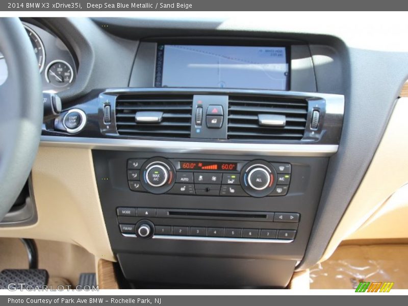 Deep Sea Blue Metallic / Sand Beige 2014 BMW X3 xDrive35i