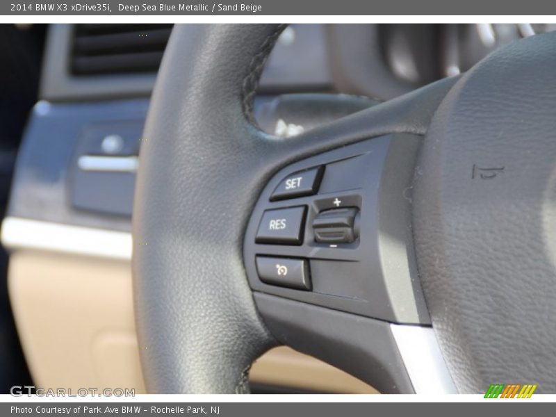 Deep Sea Blue Metallic / Sand Beige 2014 BMW X3 xDrive35i