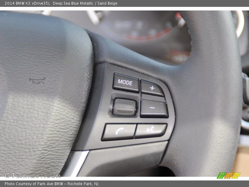 Deep Sea Blue Metallic / Sand Beige 2014 BMW X3 xDrive35i