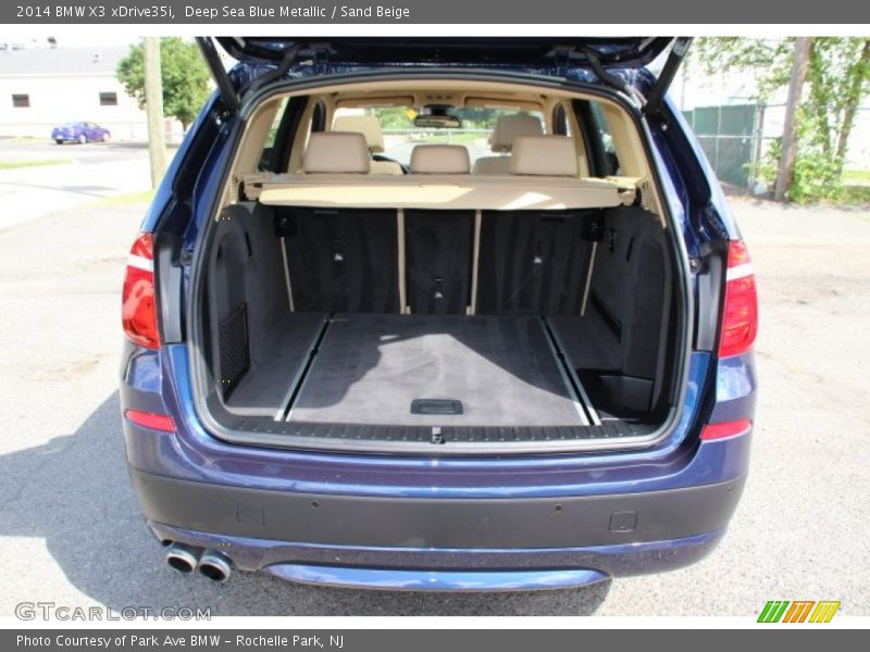 Deep Sea Blue Metallic / Sand Beige 2014 BMW X3 xDrive35i