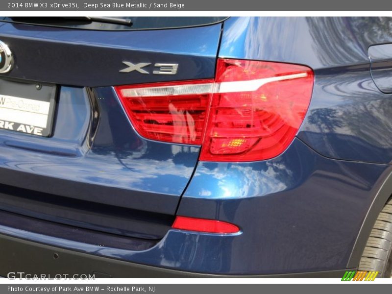 Deep Sea Blue Metallic / Sand Beige 2014 BMW X3 xDrive35i