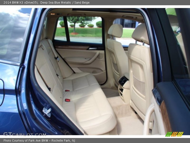 Deep Sea Blue Metallic / Sand Beige 2014 BMW X3 xDrive35i