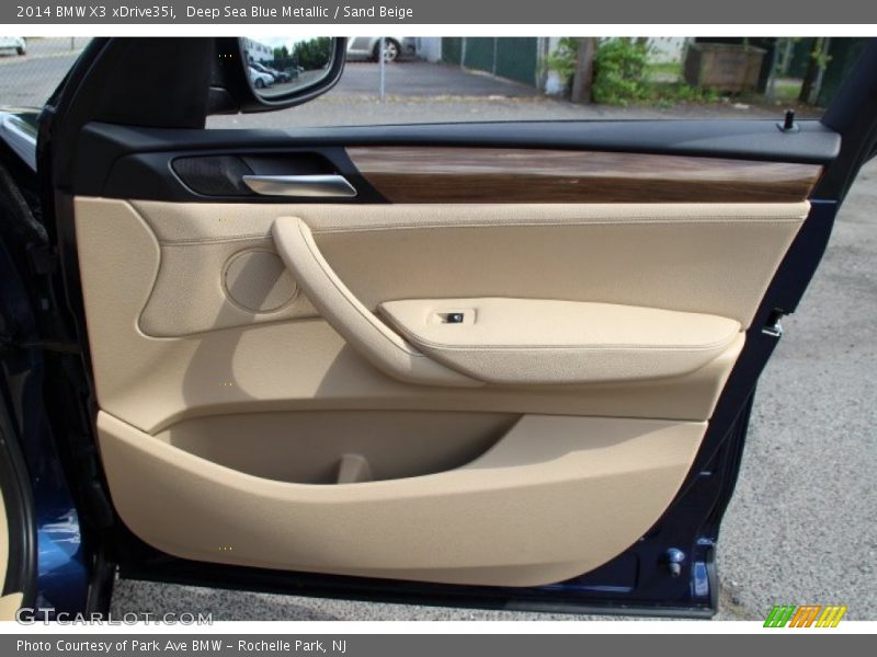 Deep Sea Blue Metallic / Sand Beige 2014 BMW X3 xDrive35i