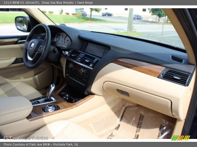 Deep Sea Blue Metallic / Sand Beige 2014 BMW X3 xDrive35i