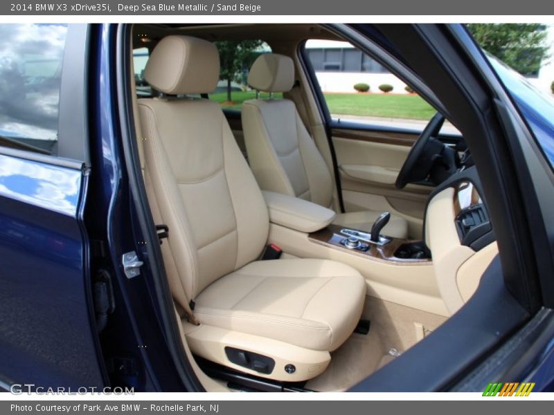 Deep Sea Blue Metallic / Sand Beige 2014 BMW X3 xDrive35i