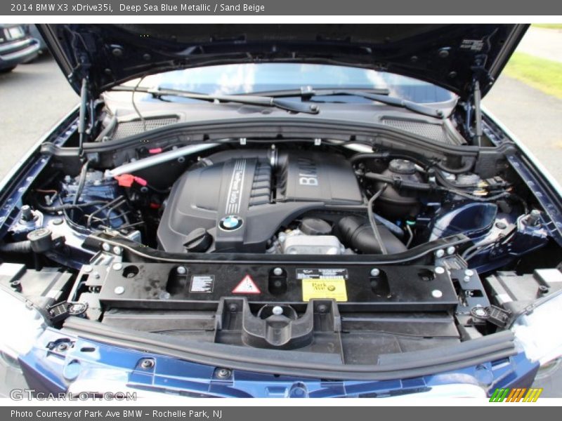 Deep Sea Blue Metallic / Sand Beige 2014 BMW X3 xDrive35i