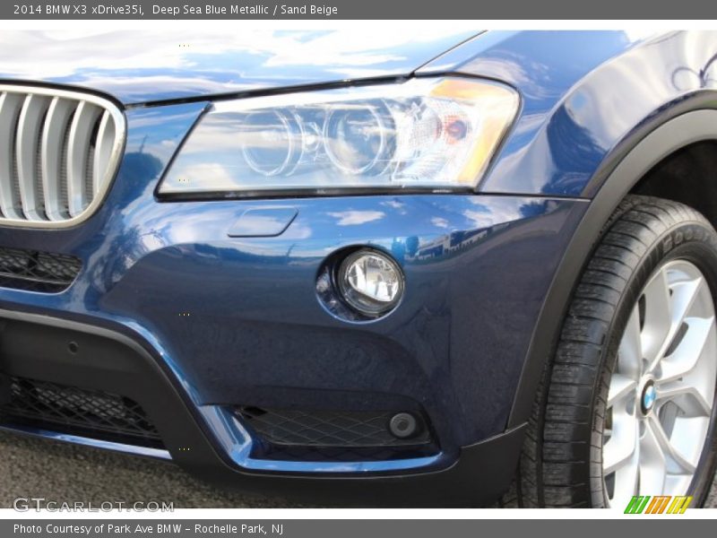 Deep Sea Blue Metallic / Sand Beige 2014 BMW X3 xDrive35i