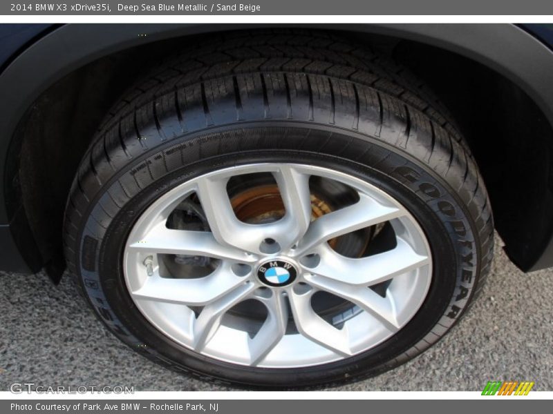 Deep Sea Blue Metallic / Sand Beige 2014 BMW X3 xDrive35i