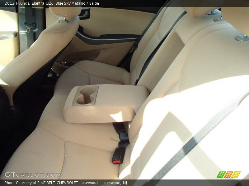 Blue Sky Metallic / Beige 2013 Hyundai Elantra GLS