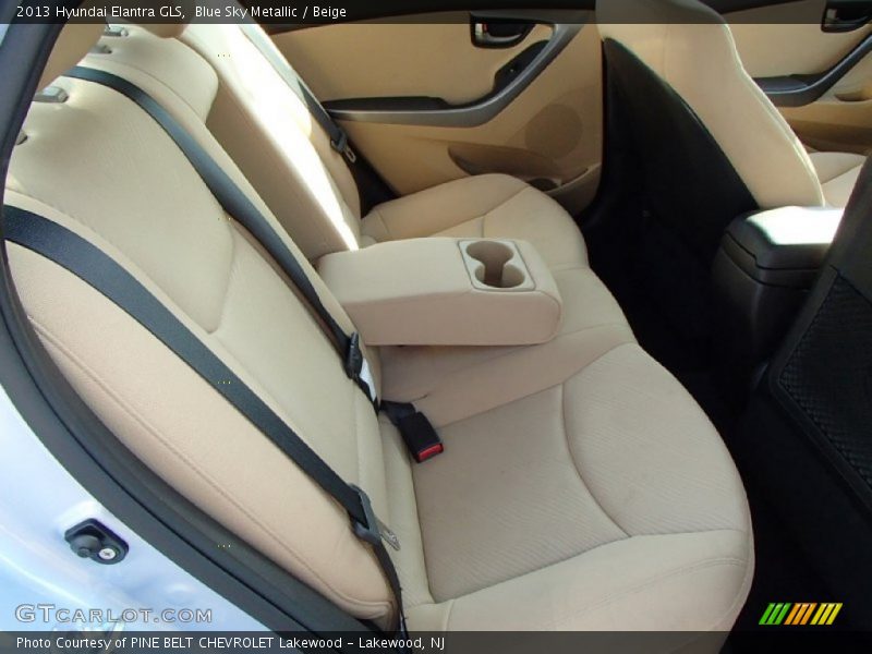 Blue Sky Metallic / Beige 2013 Hyundai Elantra GLS