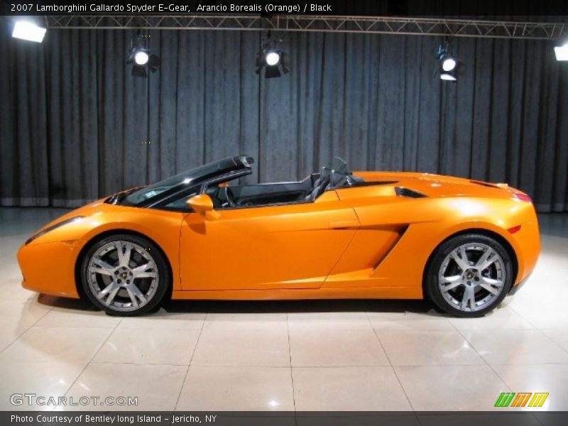 Arancio Borealis (Orange) / Black 2007 Lamborghini Gallardo Spyder E-Gear
