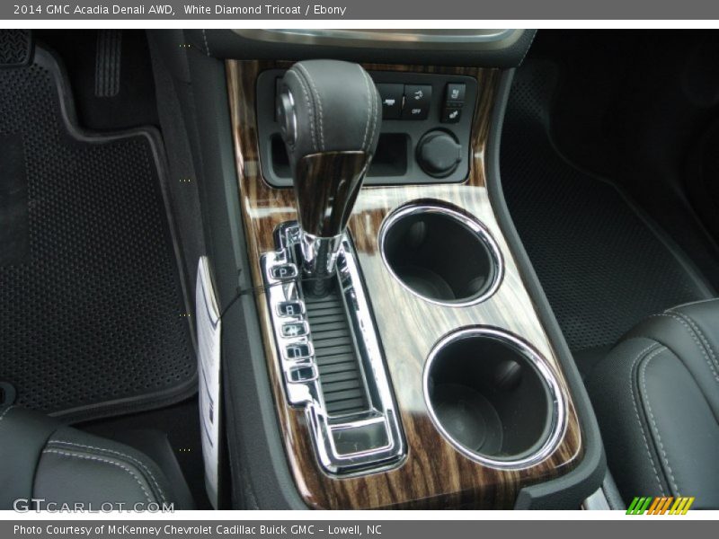 White Diamond Tricoat / Ebony 2014 GMC Acadia Denali AWD