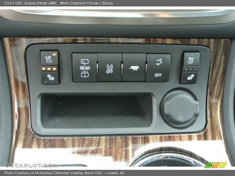 White Diamond Tricoat / Ebony 2014 GMC Acadia Denali AWD
