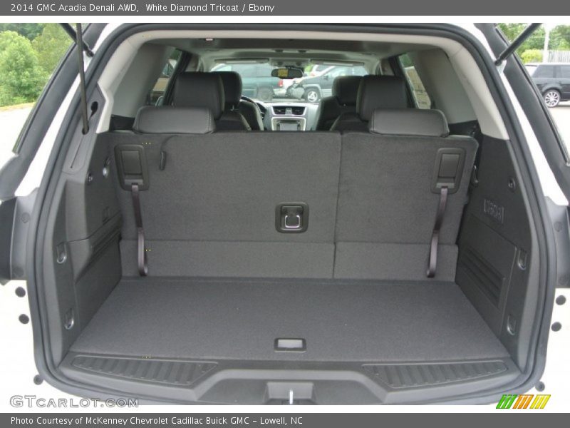 White Diamond Tricoat / Ebony 2014 GMC Acadia Denali AWD