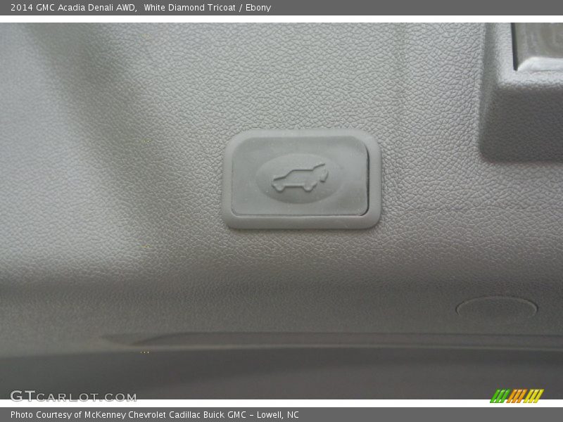 White Diamond Tricoat / Ebony 2014 GMC Acadia Denali AWD