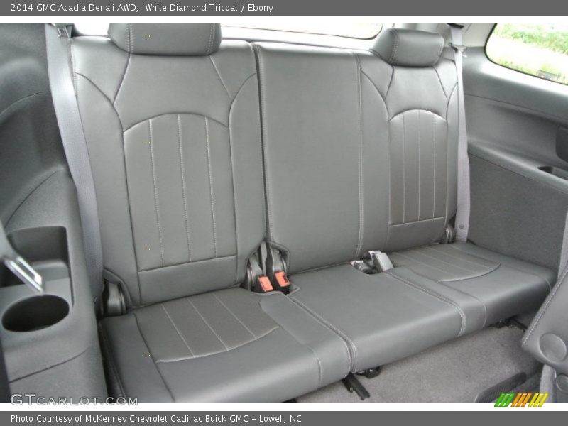White Diamond Tricoat / Ebony 2014 GMC Acadia Denali AWD