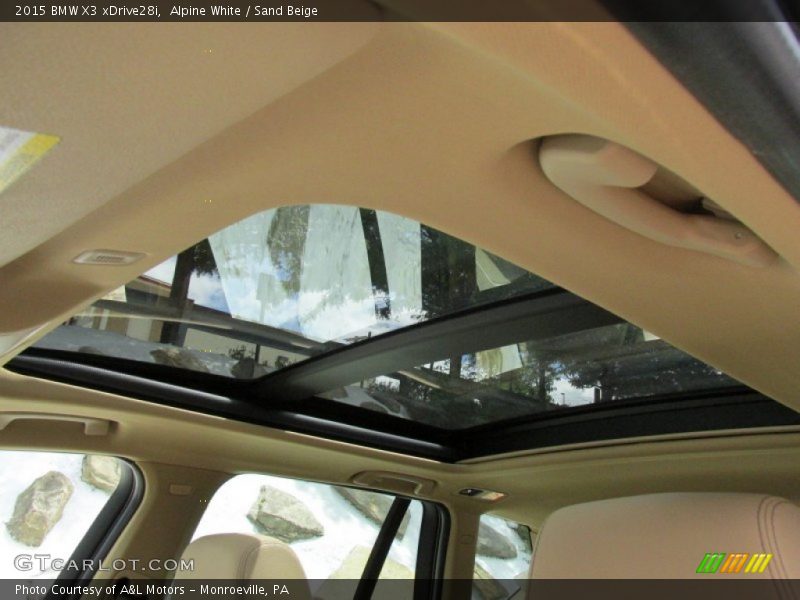 Alpine White / Sand Beige 2015 BMW X3 xDrive28i