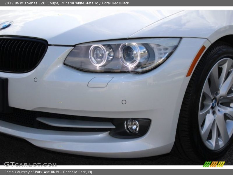 Mineral White Metallic / Coral Red/Black 2012 BMW 3 Series 328i Coupe