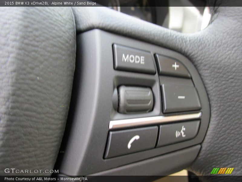 Alpine White / Sand Beige 2015 BMW X3 xDrive28i