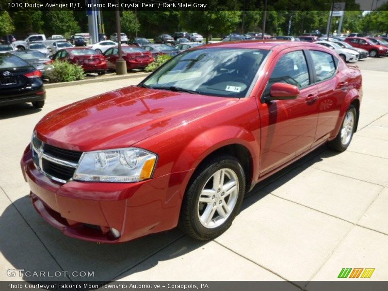 Inferno Red Crystal Pearl / Dark Slate Gray 2010 Dodge Avenger R/T