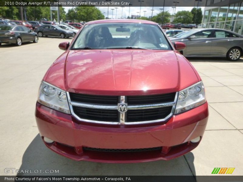 Inferno Red Crystal Pearl / Dark Slate Gray 2010 Dodge Avenger R/T