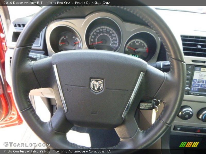 Inferno Red Crystal Pearl / Dark Slate Gray 2010 Dodge Avenger R/T
