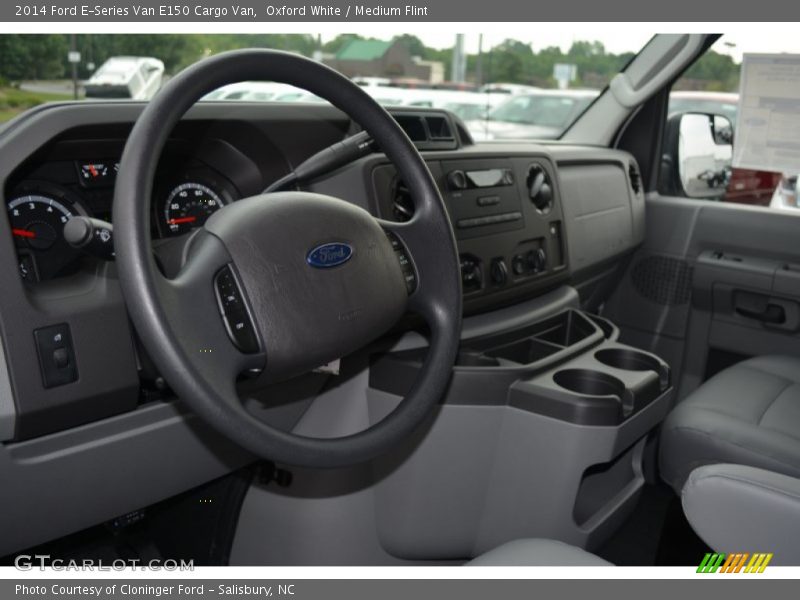Oxford White / Medium Flint 2014 Ford E-Series Van E150 Cargo Van