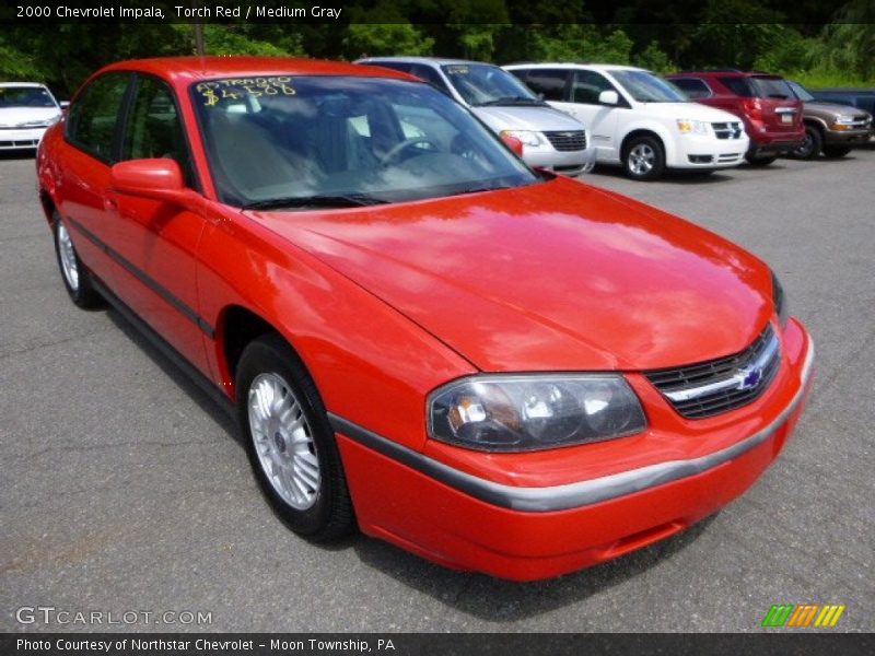 Torch Red / Medium Gray 2000 Chevrolet Impala