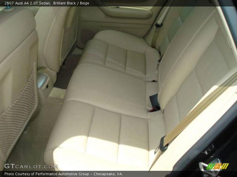 Brilliant Black / Beige 2007 Audi A4 2.0T Sedan