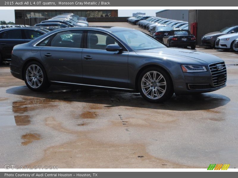 Monsoon Gray Metallic / Black 2015 Audi A8 L 4.0T quattro