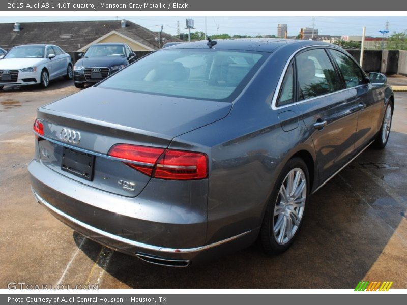 Monsoon Gray Metallic / Black 2015 Audi A8 L 4.0T quattro