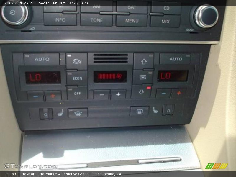 Brilliant Black / Beige 2007 Audi A4 2.0T Sedan