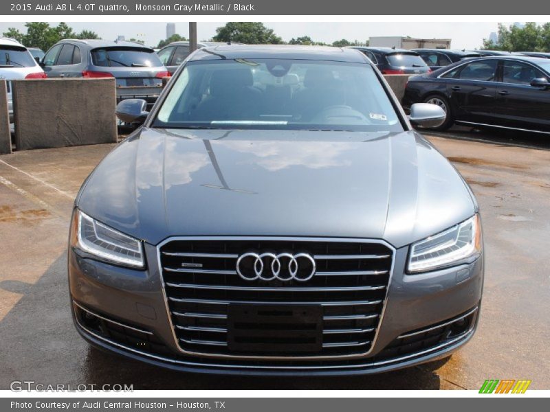 Monsoon Gray Metallic / Black 2015 Audi A8 L 4.0T quattro