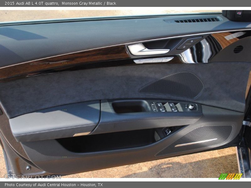 Monsoon Gray Metallic / Black 2015 Audi A8 L 4.0T quattro