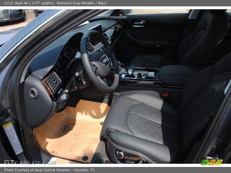 Monsoon Gray Metallic / Black 2015 Audi A8 L 4.0T quattro