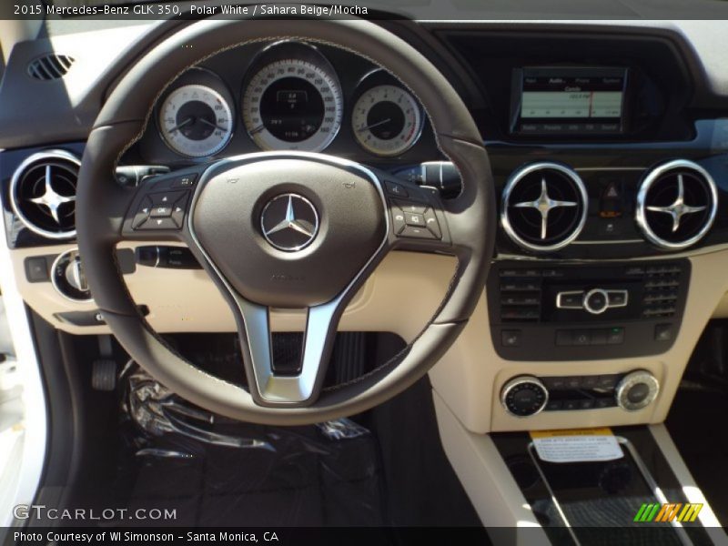 Polar White / Sahara Beige/Mocha 2015 Mercedes-Benz GLK 350