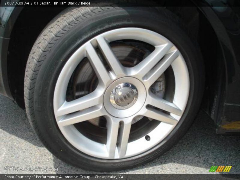 Brilliant Black / Beige 2007 Audi A4 2.0T Sedan