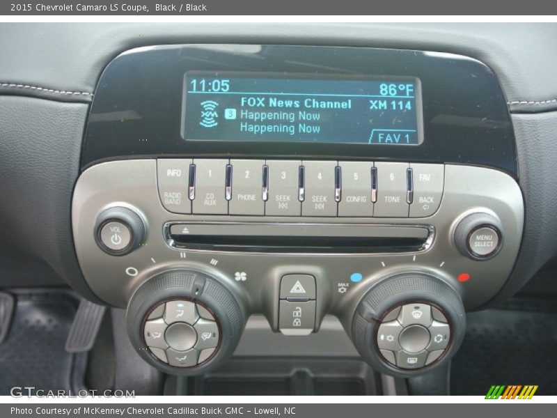 Controls of 2015 Camaro LS Coupe
